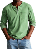 Sorrento Men's Vintage Cotton Long Sleeve Shirt, view 3