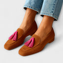 Rachel work loafers for women with smooth finish, view 3