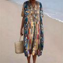 Brynleigh Artistic Patchwork Summer Dress