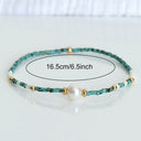 Yolanda Minimal Turquoise and Pearl Bracelet, view 6