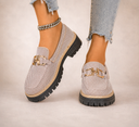 Fern breathable mesh loafers with gold-tone hardware, view 2
