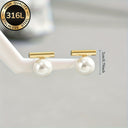 Gold Stud Earrings for Women, 316 Stainless Steel, Hypoallergenic, Gold or Silver