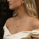 Maeve Interlocking Gold Necklace, view 4