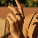 Della Chunky Gold Ring, view 2