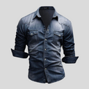 Scarborough Men's Modern Denim Shirt, view 6