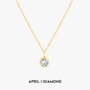 Chiara Birthstone Pendant Necklace, view 48