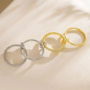 Eloise Two-Tone Pave Gold Ring, view 5