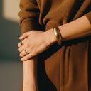 Cleo Gold Wave Ring, view 4