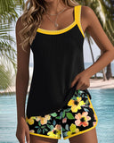 Hattie two-piece beach tankini set in bright colours, view 6