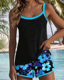 Hattie two-piece beach tankini set in bright colours, view 12