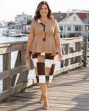 Macy two-piece set with peplum top and matching pencil skirt