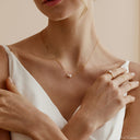 Pearl Pendant Necklace for Women, Dainty Faux Pearl on Gold Chain