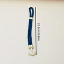 Beckett Men's Navy Rope Anchor Bracelet, view 6