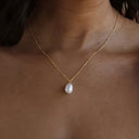 Freshwater Pearl Pendant Necklace for Women, Gold Tone, Elegant Gift