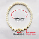 Rina Initial Pearl Bracelet, view 30