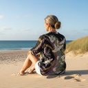 Breezy Chic Flight Print Blouse