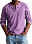 Sorrento Men's Vintage Cotton Long Sleeve Shirt, view 5
