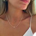 Cross Necklace for Women, Gold Tone Chain Cross Pendant