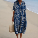 Baylor Fish-Print Summer Dress