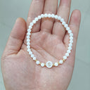 Rina Initial Pearl Bracelet, view 3