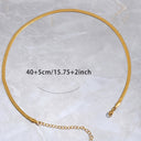 Water Wave Chain Necklace, Silver Plated Dainty Chain for Women