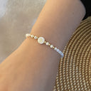 Rina Initial Pearl Bracelet, view 22