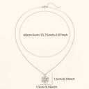 Snowflake Necklace for Women, Cubic Zirconia Pendant, Silver, Gold or Rose Gold