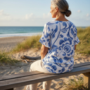 Kiona Elegant Blouse With Floral Print