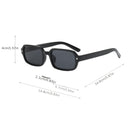 Positano rectangle sunglasses with a tortoiseshell frame and brown lenses, view 5