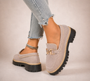 Fern breathable mesh loafers with gold-tone hardware, view 3