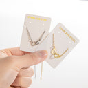 Double Heart Bracelet, 304 Stainless Steel Chain, 18K Gold Plated or Silver