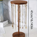 Evangeline Walnut Wooden Jewellery Display Rack with 12 Hooks, view 2