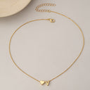 Heart Initial Necklace A to Z, Dainty Gold Letter Necklace for Women