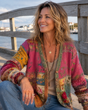 Jessa boho knit cardigan for women with relaxed flowy fit