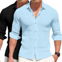 Currumbin Men's Cotton Linen Slim Fit Shirt, view 5