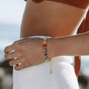Jolie Multicolour Gold Bracelet, view 3