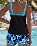 Hattie two-piece beach tankini set in bright colours, view 13