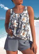 Gillian floral print tankini set, view 4