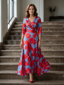 Morwenna Floral Wrap Maxi Dress