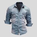 Scarborough Men's Modern Denim Shirt, view 5