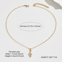 Daisy and Music Note Necklace, Gold Tone Enamel Charm Necklace for Women