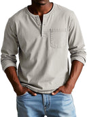 Sorrento Men's Vintage Cotton Long Sleeve Shirt, view 6