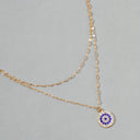 Evil Eye Layered Necklace, Multi Layer Protection Necklace, Gold or Silver