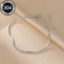 Bead Bangle Bracelet for Women, 304 Stainless Steel, Gold or Silver
