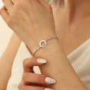 Horseshoe Bracelet with Engraved Name, Personalised Gift for Horse Lovers, Gold or Silver