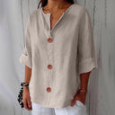 Noora Relaxed Linen Blouse