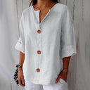 Noora Relaxed Linen Blouse
