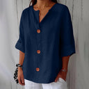 Noora Relaxed Linen Blouse