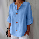 Noora Relaxed Linen Blouse
