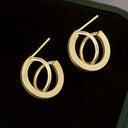 Minimalist Gold Earrings for Women, Dainty Everyday Earrings